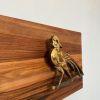 Chinoiserie Giltwood Phoenix Diptych Floating Wall Sculpture | Wall Hangings by Loom&Drift. Item composed of wood in country & farmhouse or eclectic & maximalism style