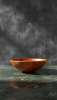 Pear Wood Bowl with Emerald Resin | Hand-Turned | Decorative Bowl in Decorative Objects by Holzkunst Samuel Meisinger. Item composed of wood compatible with art deco and modern style
