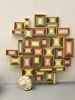 Topazes Yellow and Pink | Wall Sculpture in Wall Hangings by Marina Astakhova. Item made of wood & synthetic