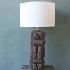 Brownie handbuilt unique ceramic lamp base. | Table Lamp in Lamps by Ingrid Vermulst by Studio Wild Orange. Item composed of stoneware in boho or contemporary style