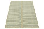 Rug & Kilim’s Contemporary Kilim in Blue and Ivory White | Area Rug in Rugs by Rug and Kilim