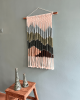 Macrame Wall Hanging, Boho Wall Decor, Handwoven Tapestry | Wall Hangings by Sepi. Item composed of bamboo and cotton in boho or minimalism style