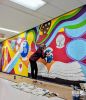 Rockhill Mural at Sullivan Middle School | Murals by Christine Crawford | Christine C Creates | Sullivan Middle School in Rock Hill
