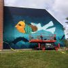 Pow!Wow! Worcester 2017 | Street Murals by Lucas Aoki | Elm Park Elementary School in Worcester. Item composed of synthetic