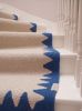 Handwoven Wool Blue Stair Runner | Custom Wool Rug | Runner Rug in Rugs by Evergreen Carpets. Item composed of wool compatible with boho and minimalism style