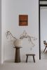 red earth (SOLD) | Embroidery in Wall Hangings by VISCERAL HOME STUDIO. Item composed of oak wood & canvas compatible with mid century modern and contemporary style