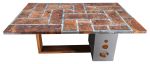 Lunar Luster | Dining Table in Tables by Cline Originals. Item made of walnut & steel compatible with mid century modern and eclectic & maximalism style