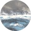 Beauty in a Storm | Oil And Acrylic Painting in Paintings by Art By Skevi. Item composed of wood & synthetic