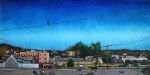Birds Outside My Window | Oil And Acrylic Painting in Paintings by PMS Artwork. Item composed of wood and synthetic