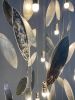 Feuillage Lumineux Silver Suspended Light | Chandeliers by Claudine Gevry Studio. Item made of metal