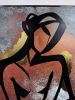 Figure in Motion | Sculptures by Angela David. Item composed of copper compatible with contemporary and industrial style