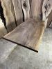 Custom Order Dark Brown Walnut Table - Live Edge -Slab Table | Dining Table in Tables by TigerWoodAtelier. Item made of walnut compatible with minimalism and art deco style