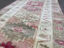 Vintage Turkish Herki Runner Rug | 2.7 x 10.4 | Area Rug in Rugs by Wool and Rug. Item composed of wool compatible with boho and country & farmhouse style