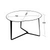 APPLE Crystal Glass Coffee Table with Steel Structure | Tables by GREYGE. Item composed of walnut and steel in contemporary or modern style