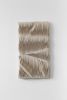 Pleated Wall Sculpture | Wall Hangings by andagain. Item composed of canvas compatible with minimalism and contemporary style