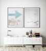 Set of two neutral abstract art prints, "Minimalist Pair" | Photography by PappasBland. Item made of paper works with minimalism & contemporary style