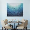 Blue Beauty | Oil And Acrylic Painting in Paintings by DaggArt. Item made of synthetic