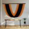 Maree Orange-Modern wall art | Tapestry in Wall Hangings by Olivia Fiber Art. Item made of wood with wool works with minimalism & mid century modern style
