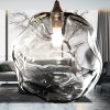 Palazzo Modern Chandelier 100 Art Glass Multi-Color Pendants | Pendants by Galilee Lighting. Item composed of metal & glass compatible with modern style
