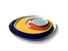 Bauhaus Plates Set | Dinnerware by Pottery & Poetry. Item made of ceramic works with contemporary style