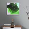 Abstract Painting "Bestows Light on Moss" | Oil And Acrylic Painting in Paintings by Marta Spendowska. Item composed of wood and canvas in minimalism style