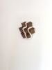 Cubic 001 | Sculptures by Ana Salazar Atelier. Item composed of walnut and cotton in minimalism or contemporary style