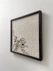Woven wall art frame (TIde Pool 001) | Tapestry in Wall Hangings by Elle Collins. Item composed of oak wood & cotton compatible with minimalism and mid century modern style