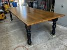 10' White Oak Dining Table | Tables by Peach State Sawyer Services. Item composed of oak wood in country & farmhouse style