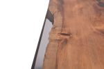 Yew Table with resin and Cross Trapeze Legs. Jonathan Field | Dining Table in Tables by Jonathan Field. Item composed of wood & synthetic