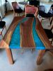 Epoxy Dining Table, Epoxy Resin Table, Epoxy Wood Table | Tables by Innovative Home Decors. Item made of wood compatible with country & farmhouse and art deco style