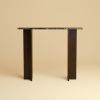 Dark Marble and Oak Console Table - MAHA by Lebanto | Tables by Lebanto. Item composed of oak wood and marble in minimalism or contemporary style