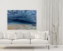 Electric Storm-Abstract Seascape | Oil And Acrylic Painting in Paintings by Kimberly Conrad Contemporary Art Gallery. Item made of canvas works with contemporary & coastal style