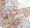 Web of Community- sold | Oil And Acrylic Painting in Paintings by L Rowland Contemporary Art. Item made of wood & synthetic
