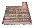 Antique Persian Horse Cover with Colorful Geometric Patterns | Area Rug in Rugs by Rug and Kilim