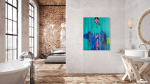 Falling Silence — Alienation Series | Paintings by Gela Mikava. Item made of fabric works with contemporary & eclectic & maximalism style