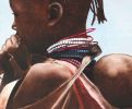 Turkana girl carrying a baby | Oil And Acrylic Painting in Paintings by Mwenye painter | Private Residence in Worcester. Item made of canvas with synthetic