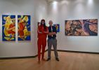Art Exhibit - Form/Contrast by Mensah Bey & Christopher Kozak | Art Curation by Mensah Bey | MacArthur Center in Norfolk. Item composed of canvas