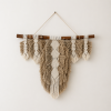 Western inspired Macrame Wall Hanging | Wall Hangings by A Modern Take Fiber Art. Item composed of wood & cotton compatible with boho and country & farmhouse style