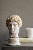 Hermes Bust Statue Made w Compressed Marble Powder Large | Sculptures by LAGU. Item composed of marble