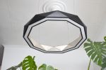 Sun Chandelier RING LED light 80 Silver Black | Chandeliers by ADAMLAMP. Item composed of steel compatible with minimalism and contemporary style