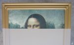 Peekaboo Monalisa | Oil And Acrylic Painting in Paintings by Habitat Improver - Furniture Restyle and Applied Arts