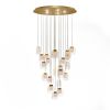 SJ2071 SUGAR CHANDELIER | Chandeliers by alanmizrahilighting | New York in New York. Item made of brass with glass