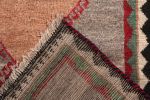 Mid-Century Vintage Gabbeh Rug in Gray Multicolor Tribal | Area Rug in Rugs by Rug and Kilim