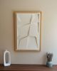No. 112 Japandi Plaster Wall Relief - Scandinavian Decor | Wall Sculpture in Wall Hangings by Joseph A