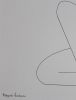 Quiet Alignment — Minimalist Line Drawing | Drawings by Hildegarde Handsaeme. Item made of paper compatible with minimalism and contemporary style
