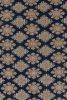 Vintage Bokhara Rug in Deep Navy with Geometric Patterns | Area Rug in Rugs by Rug and Kilim
