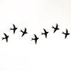 Set Of Seven Porcelain Swallow Wall Art | Wall Sculpture in Wall Hangings by Elizabeth Prince Ceramics. Item composed of ceramic in contemporary or industrial style