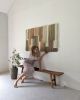 Earth's Mosaic | Wall Hangings by Kat | Home Studio. Item made of oak wood with wool works with boho & mid century modern style