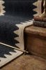 Handwoven Woolen Grey Runner Rug | Rugs by Evergreen Carpets. Item made of wool works with boho & minimalism style