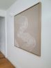 Embrace | Tapestry in Wall Hangings by Saskia Saunders. Item composed of oak wood and cotton in minimalism or contemporary style